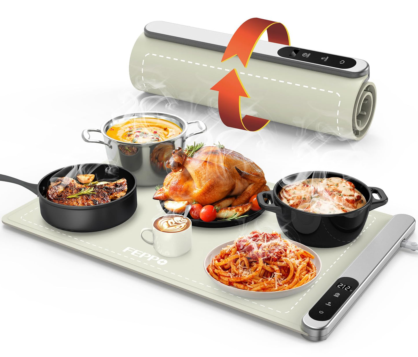 Food Warming Mat, Upgrade High-tech Graphene Heating Film,