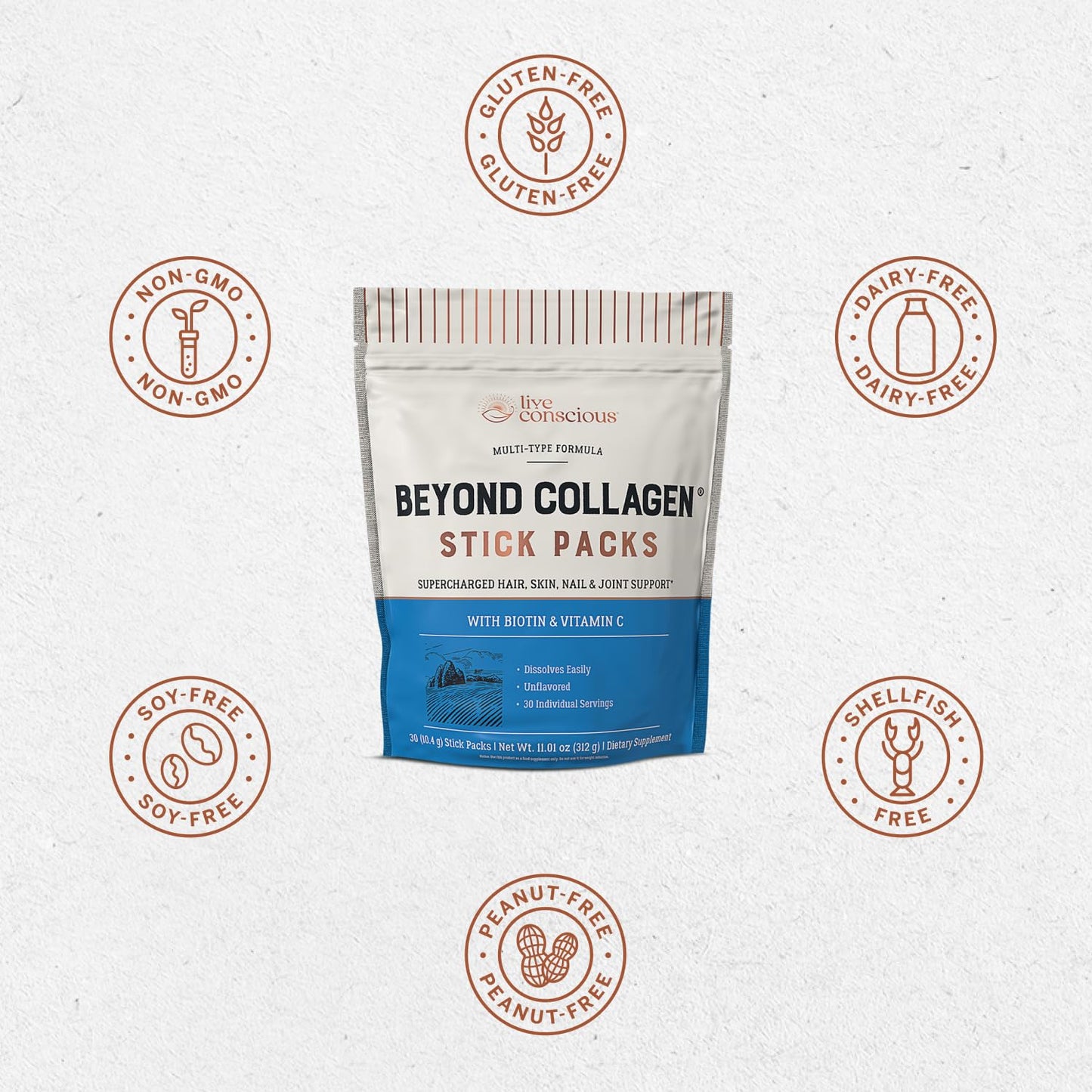 Live Conscious Beyond Collagen Multi Collagen Powder