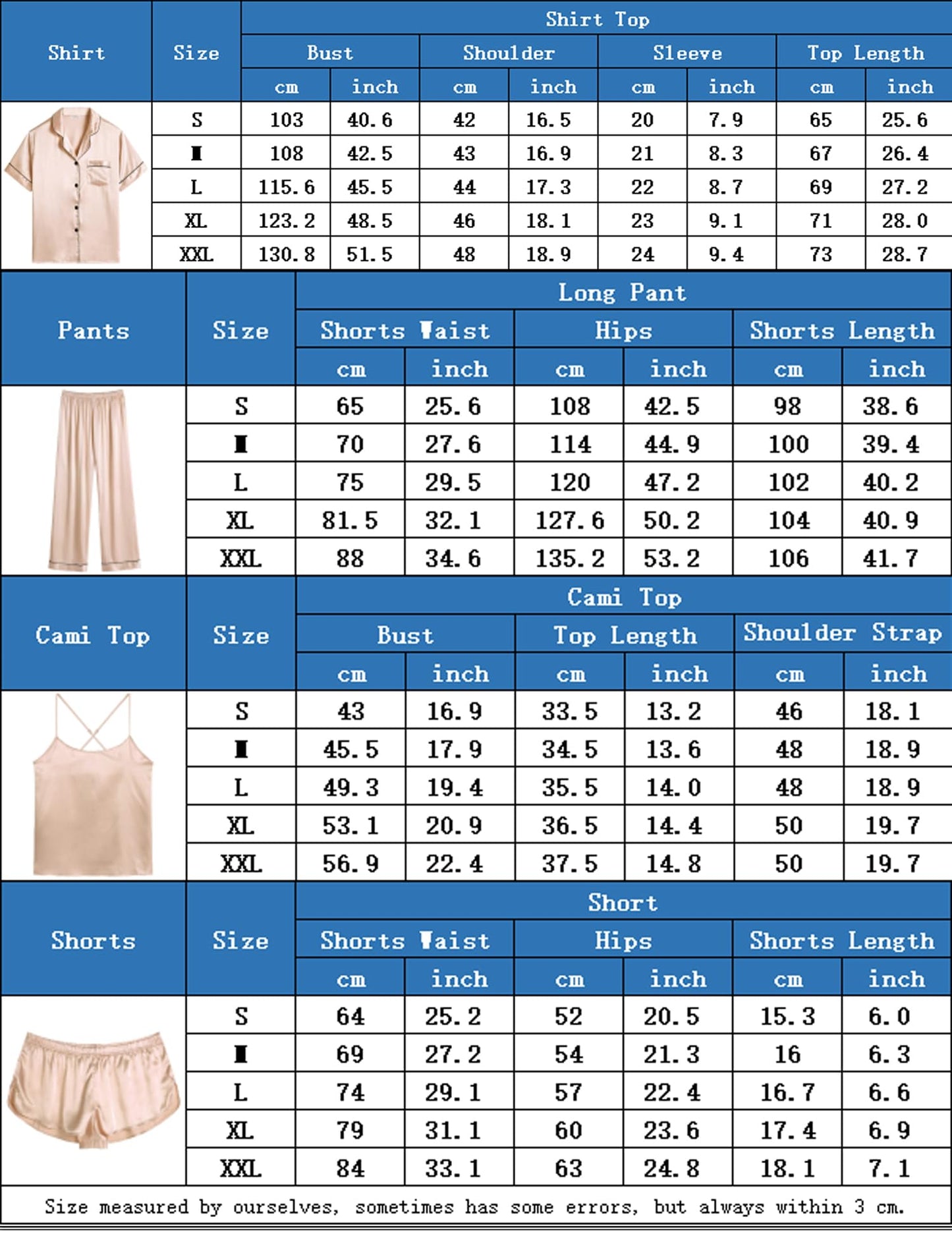 Womens 4pcs Pajamas Sets Silk Satin Pjs Silky Sexy Cami Shorts Set Button Down Short Sleeve Sleepwear Loungewear