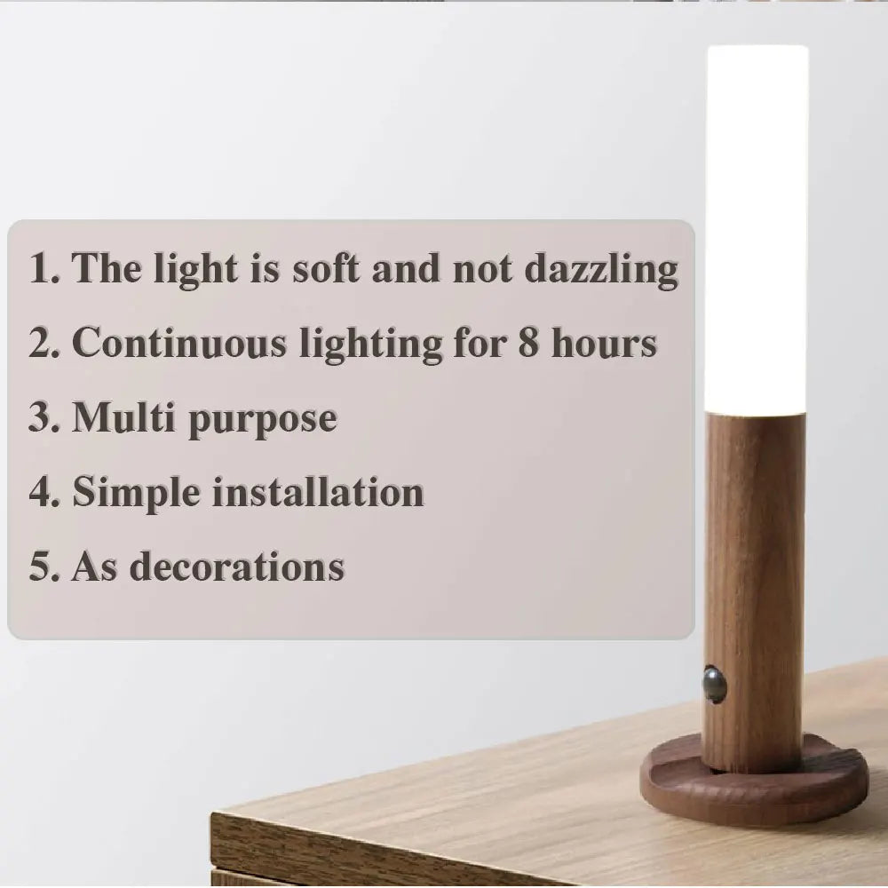 LED Wood Night Light with USB