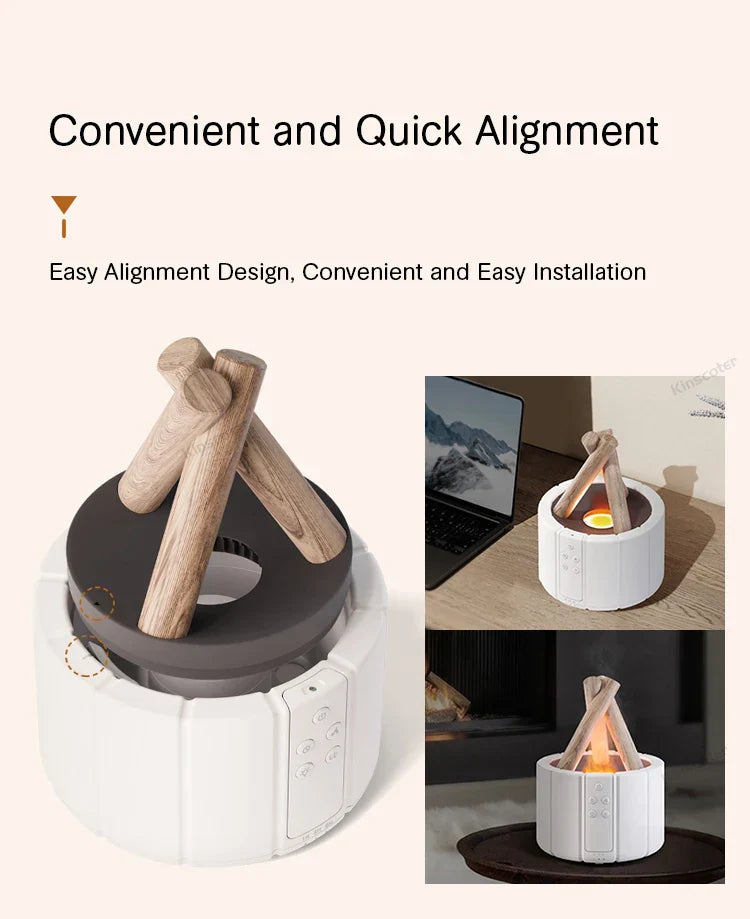 Simulated Flame Aroma Diffuser