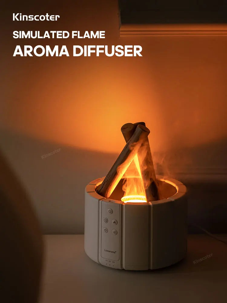 Simulated Flame Aroma Diffuser