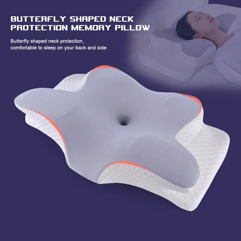 Memory Foam Cervical Butterfly Pillow