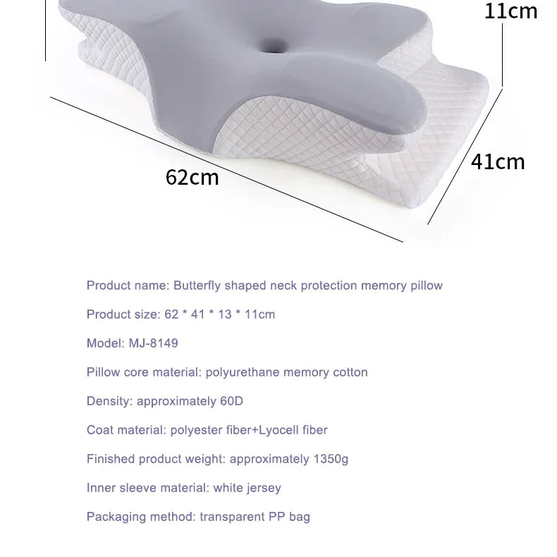 Memory Foam Cervical Butterfly Pillow