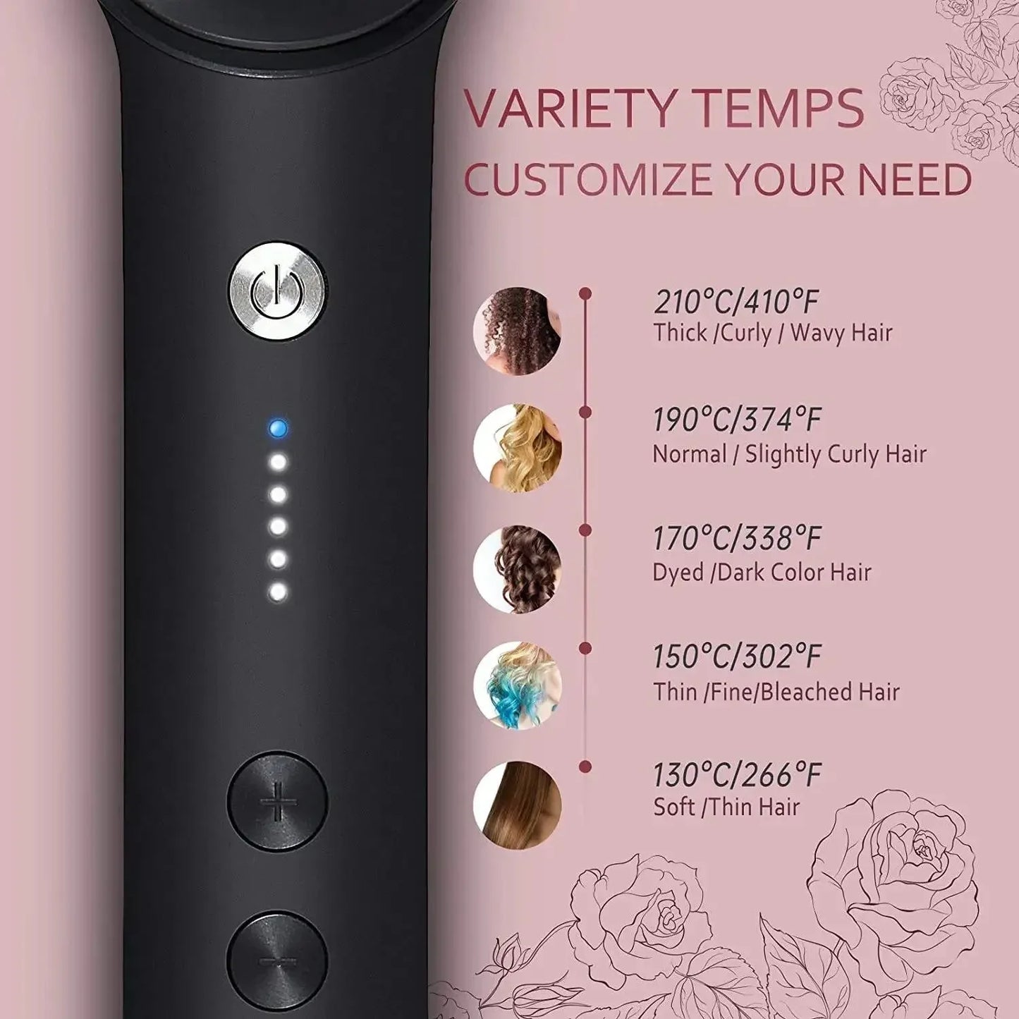 3 In1 Professional Quick Heated Electric Hot Comb