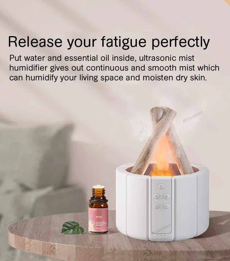 Simulated Flame Aroma Diffuser