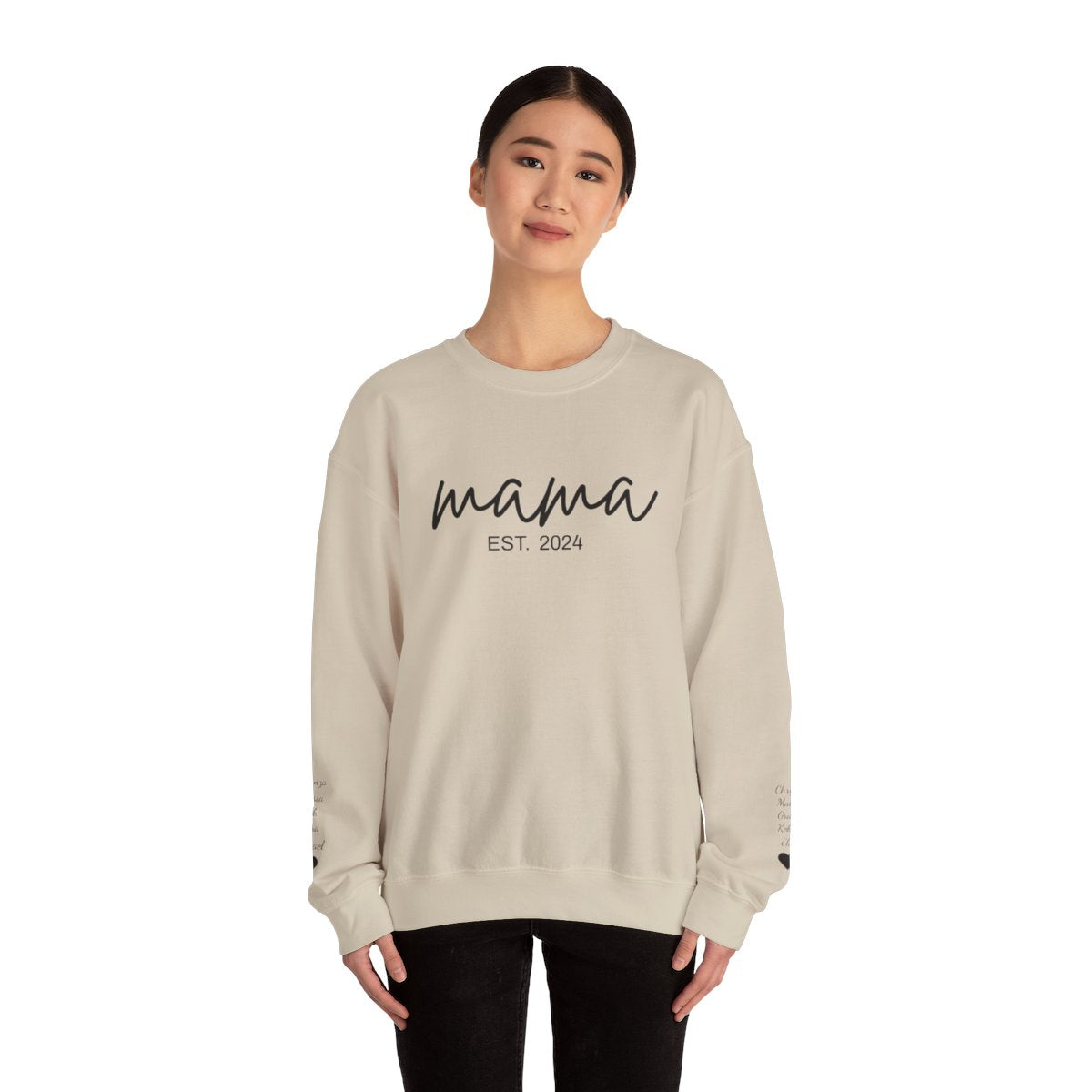 Mama Personalized Unisex Heavy Blend™ Crewneck Sweatshirt