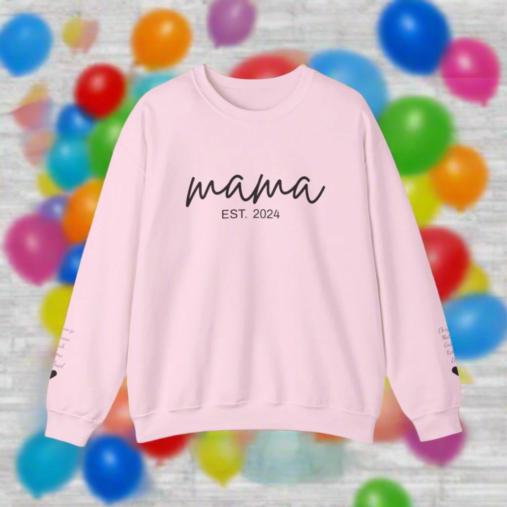 Mama Personalized Unisex Heavy Blend™ Crewneck Sweatshirt