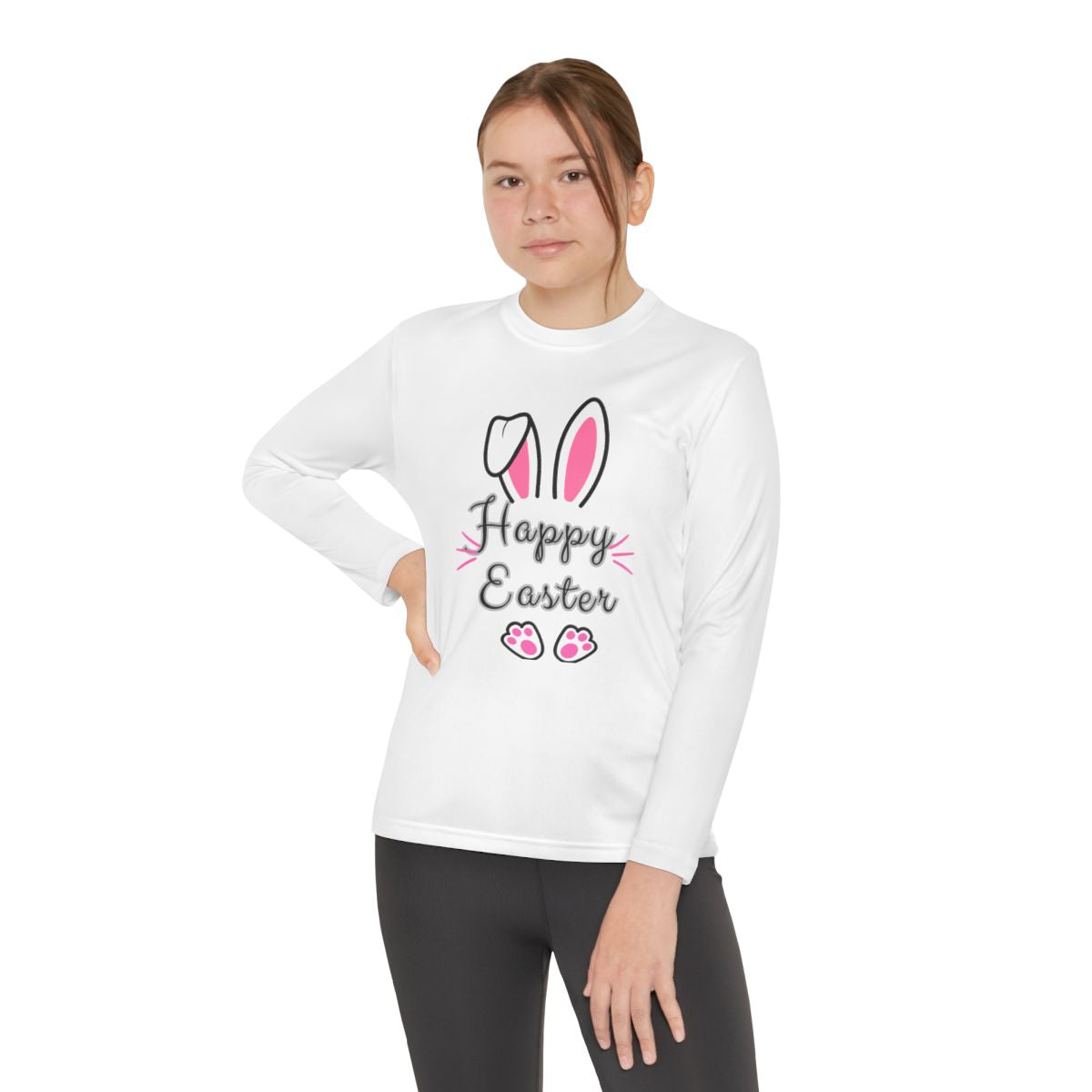 Happy Easter Youth Long Sleeve Competitor Tee