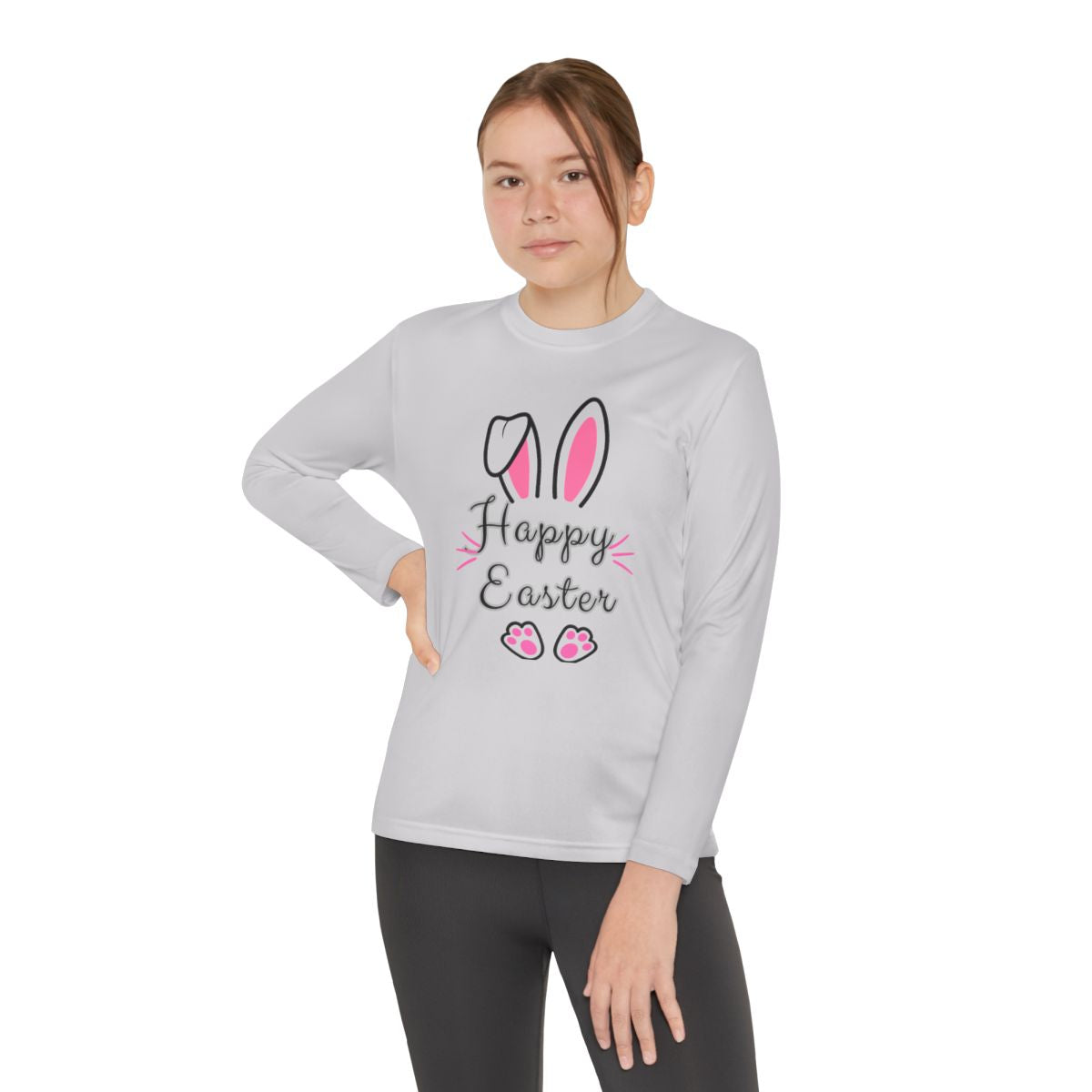Happy Easter Youth Long Sleeve Competitor Tee