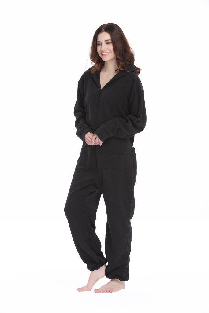 XMAS Women's & Men's Hooded Fleece Onesies One-Piece Pajamas