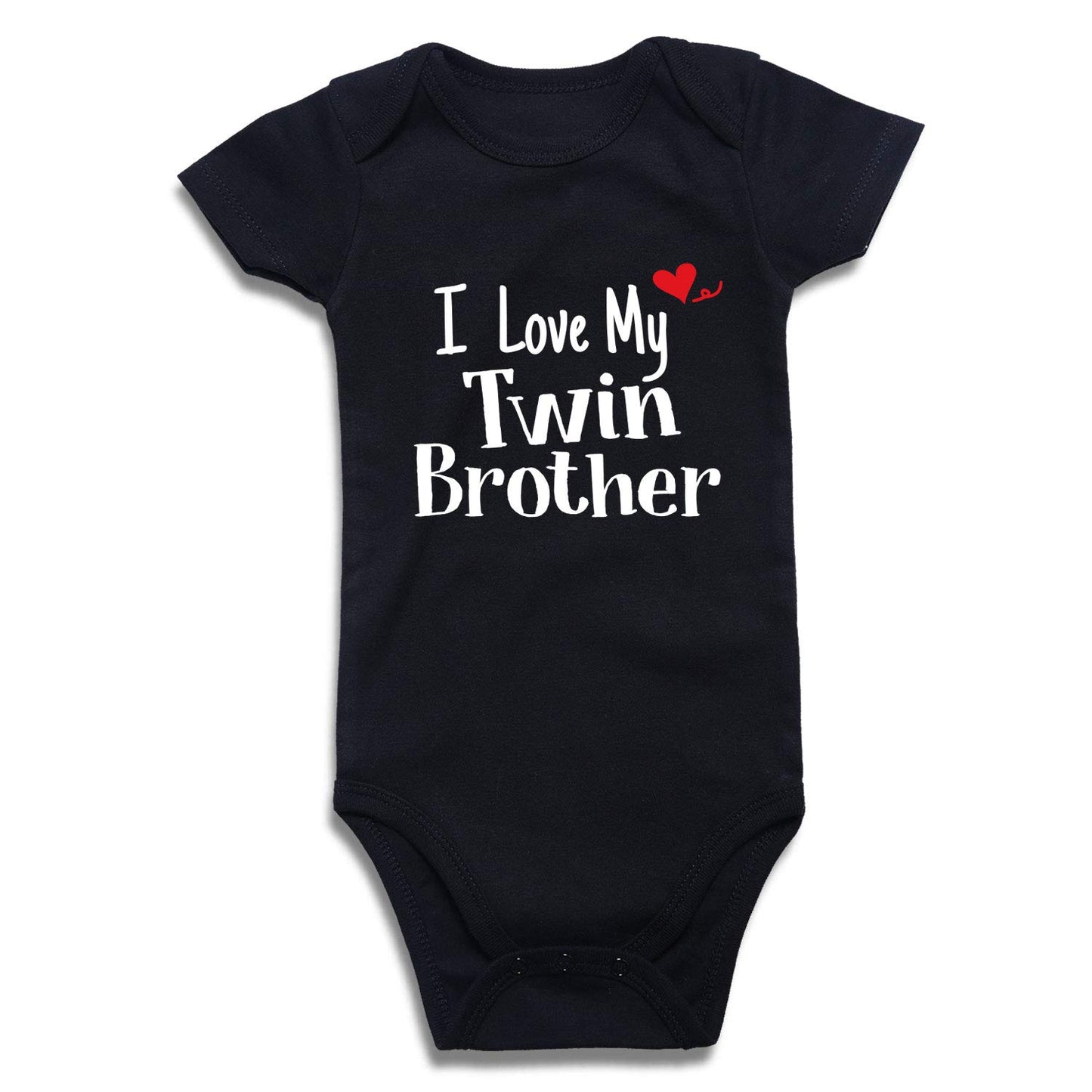 Twins Baby Bodysuits Boys Girls Rompers 2 Pack