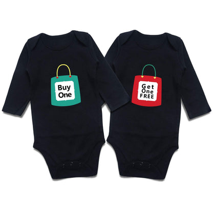 Twins Baby Bodysuits Boys Girls Rompers 2 Pack