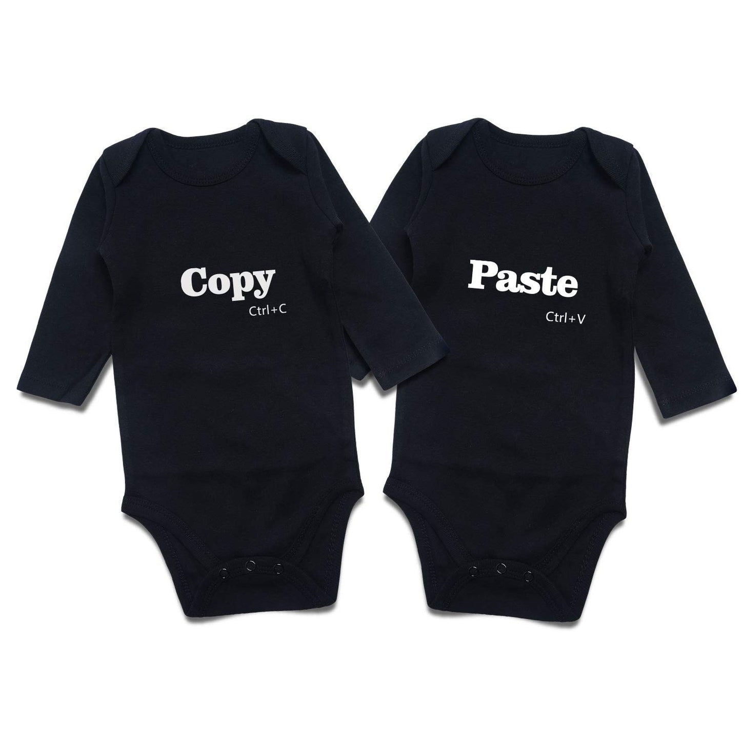 Twins Baby Bodysuits Boys Girls Rompers 2 Pack