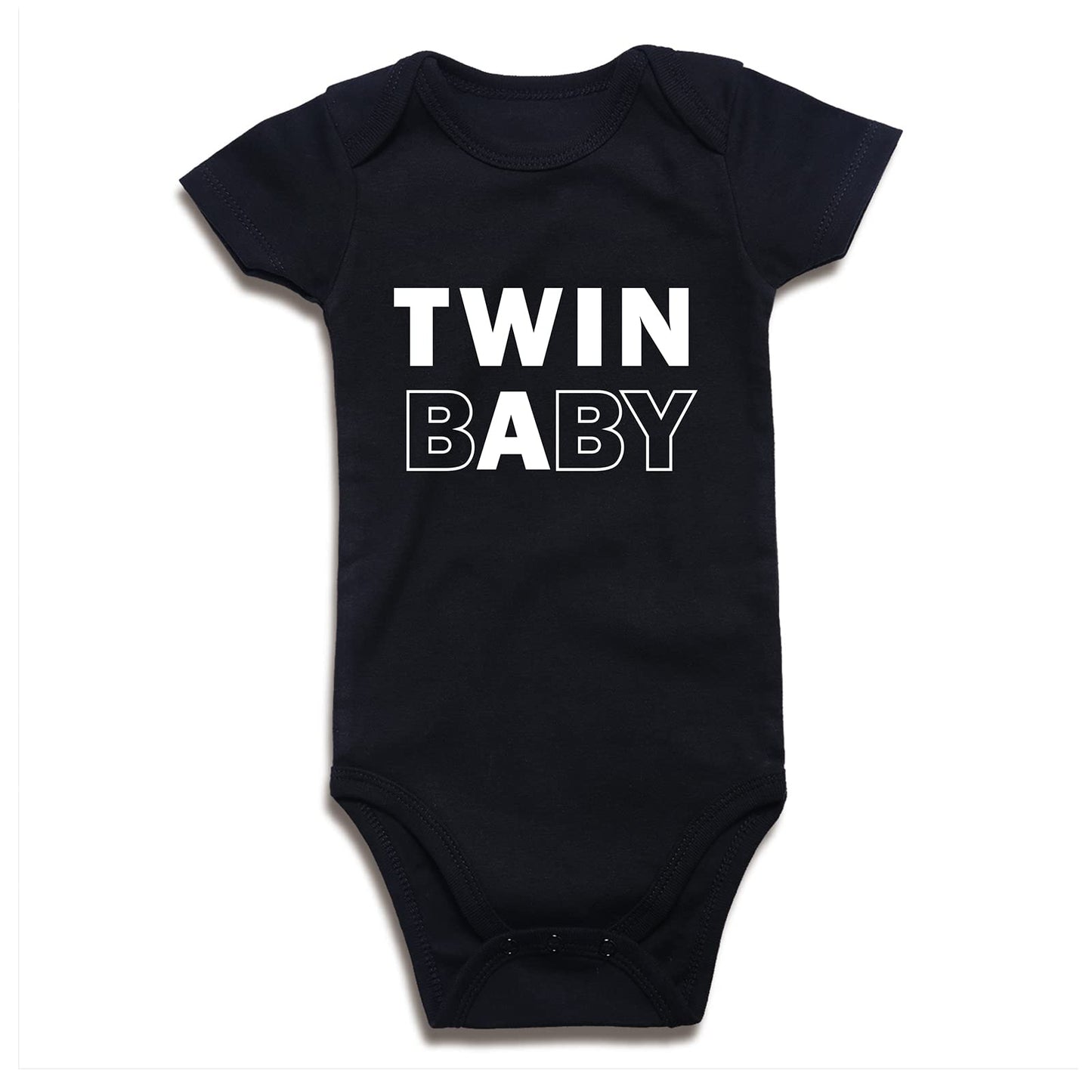 Twins Baby Bodysuits Boys Girls Rompers 2 Pack