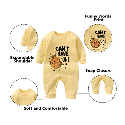 Baby Twins Bodysuits Cookie Milk Infant Baby Clothes Unisex Twin Baby Rompers Cute Outfits With Hat