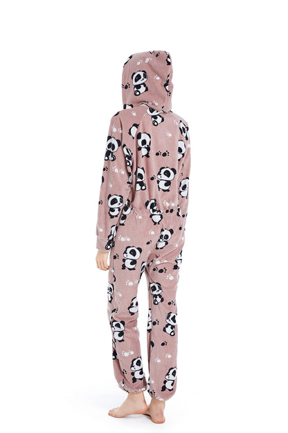 XMAS Women's & Men's Hooded Fleece Onesies One-Piece Pajamas