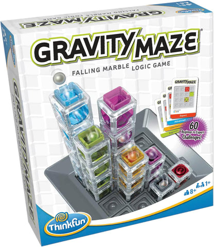 ThinkFun Gravity Maze Marble Run Brain Game and STEM Toy - Award-Winning Educational Toy for Kids 8+ | Spatial Reasoning Skill Development | Engineering and Building Game | 60 Logic Puzzles