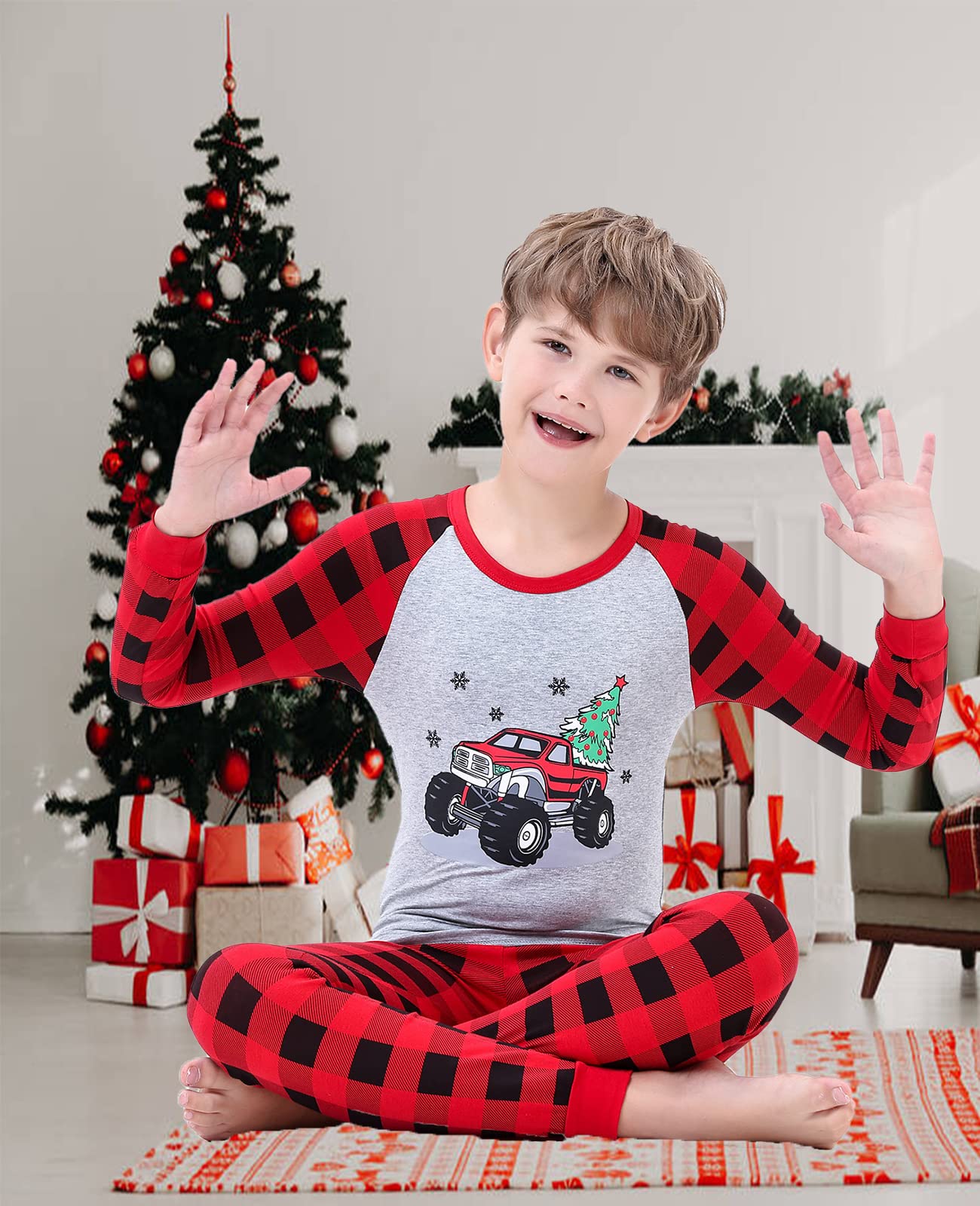 Christmas Family Matching Reindeer Pajamas Holiday Pajamas Snowman Sleepwear Christmas Pjs