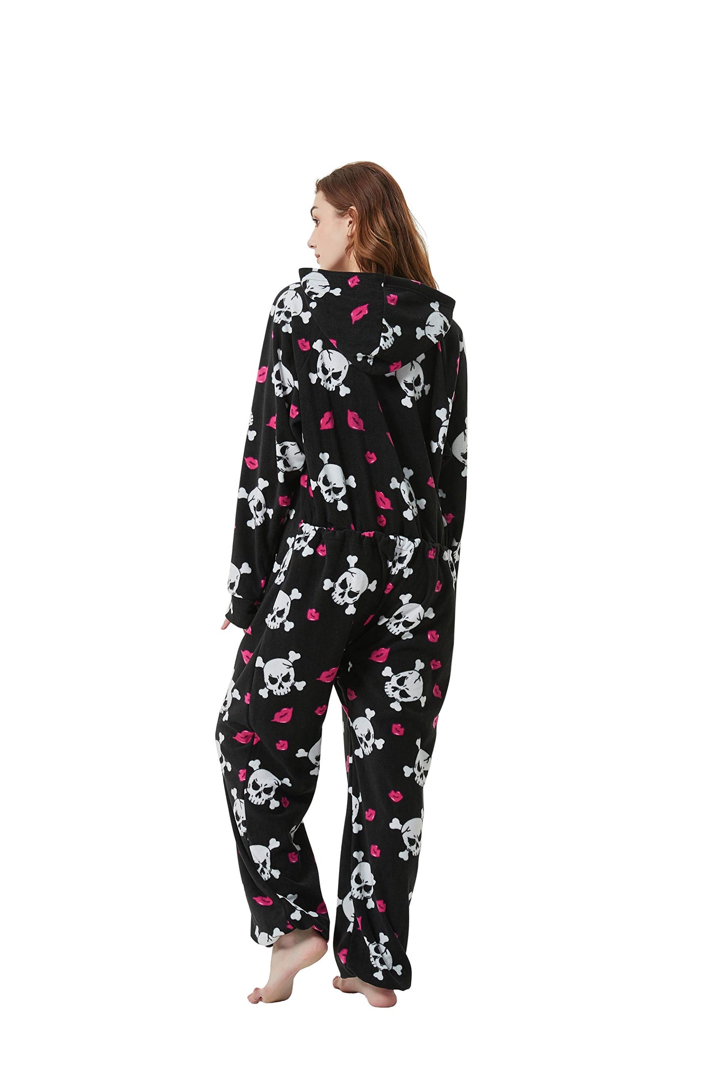 XMAS Women's & Men's Hooded Fleece Onesies One-Piece Pajamas