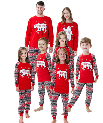 Christmas Family Matching Reindeer Pajamas Holiday Pajamas Snowman Sleepwear Christmas Pjs