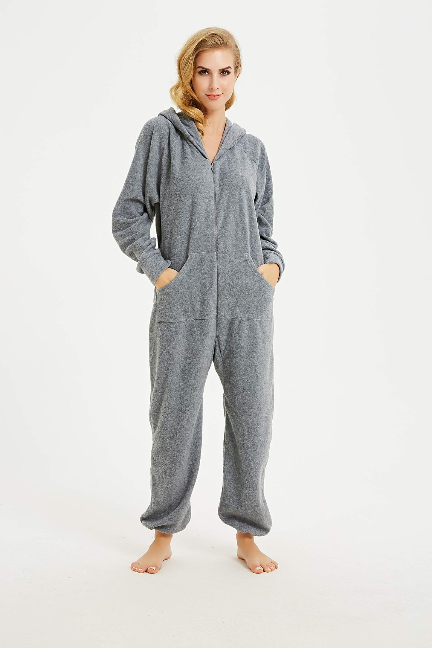 XMAS Women's & Men's Hooded Fleece Onesies One-Piece Pajamas