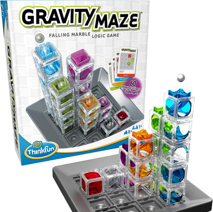 ThinkFun Gravity Maze Marble Run Brain Game and STEM Toy - Award-Winning Educational Toy for Kids 8+ | Spatial Reasoning Skill Development | Engineering and Building Game | 60 Logic Puzzles