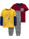 Grey Bear/Maroon Stripe/Yellow Lion