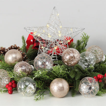 Clear Plastic Christmas Ball Ornaments, 30ct 2.36 Inch Champagne Balls for Tree Decoration - Shatterproof for Holiday Wedding Party Gifts