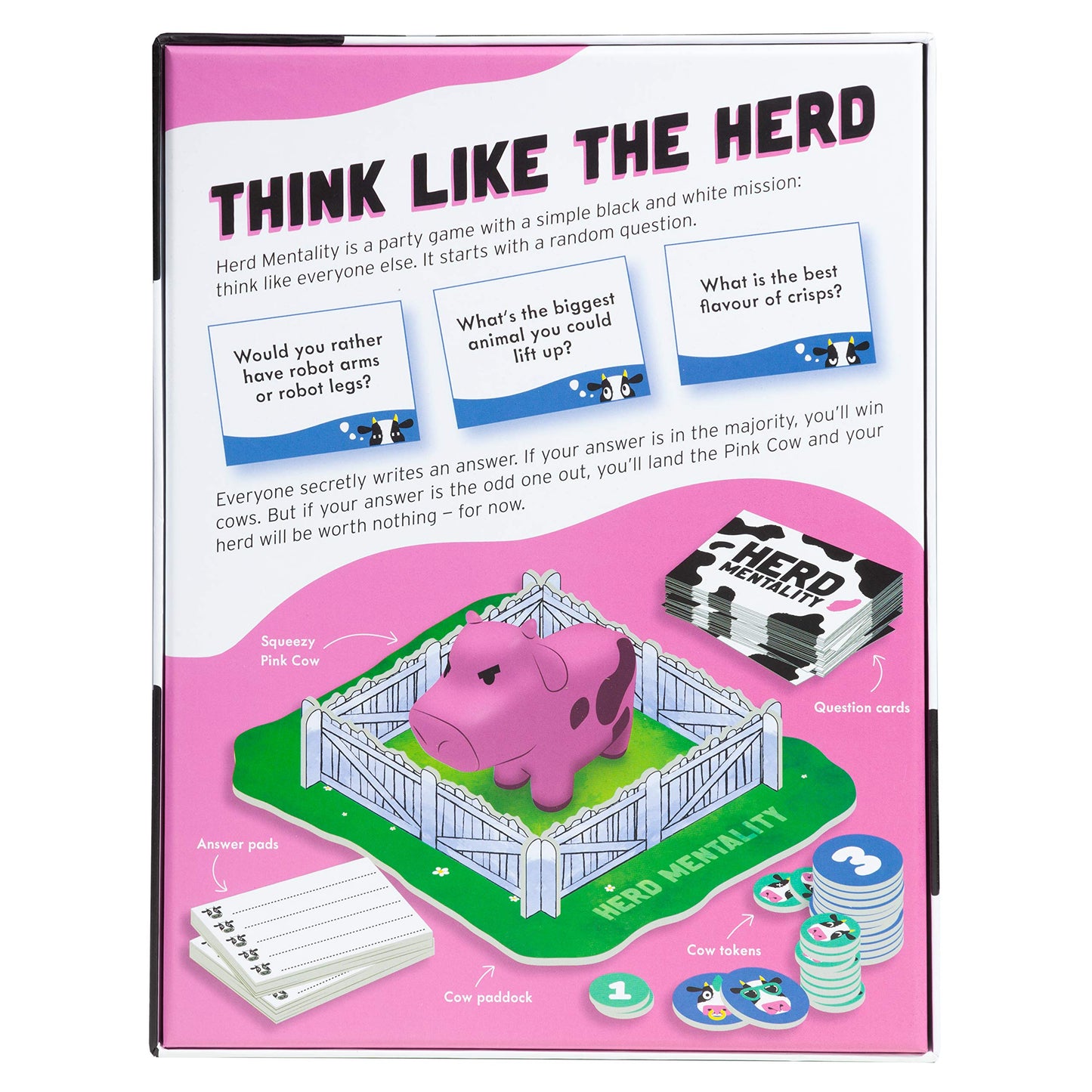 Herd Mentality: Udderly Hilarious Board Game | Easy Setup & Play | Loved by Millions of Families & Friends | Perfect for 4-20 Players