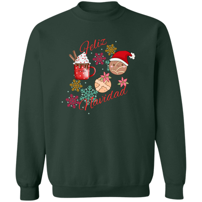 Feliz Navidad Crewneck Pullover Sweatshirt