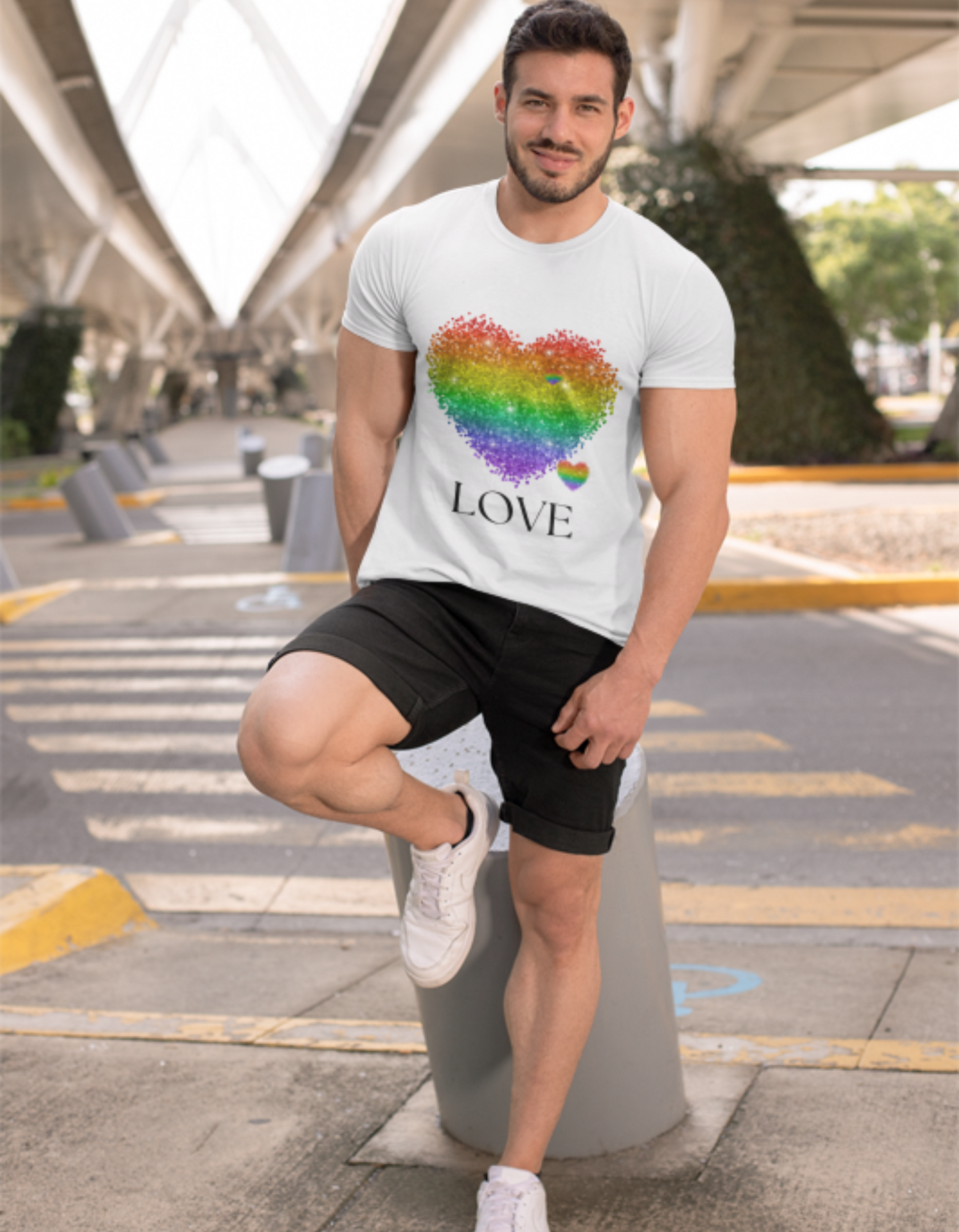 Rainbow Love Unisex Heavy Blend™ Crewneck Sweatshirt