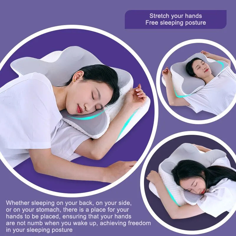 Memory Foam Cervical Butterfly Pillow