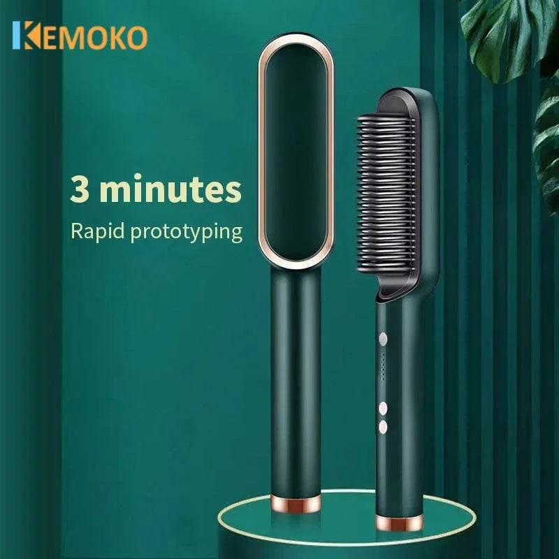 3 In1  Professional Quick Heated Electric Hot Comb