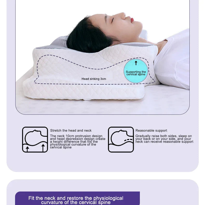 Memory Foam Cervical Butterfly Pillow