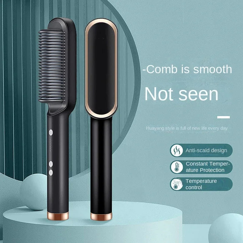 3 In1  Professional Quick Heated Electric Hot Comb