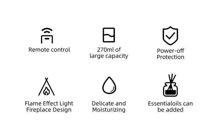 Simulated Flame Aroma Diffuser