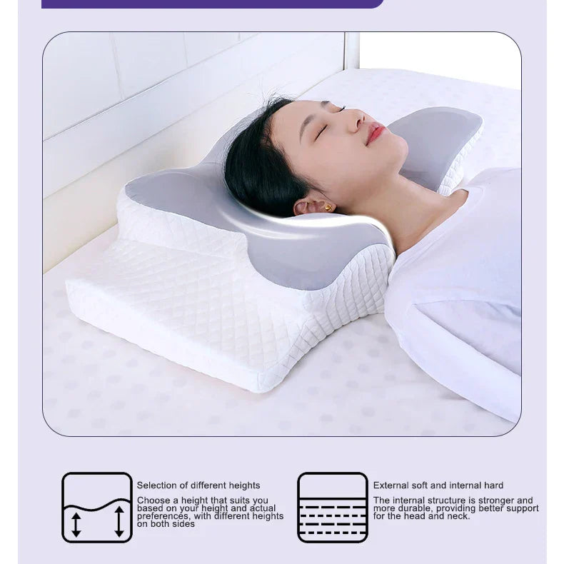 Memory Foam Cervical Butterfly Pillow