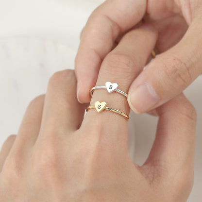 Exquisite light luxury customizable letter design versatile ring