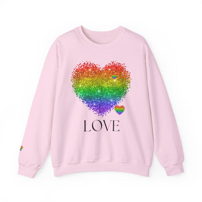 Rainbow Love Unisex Heavy Blend™ Crewneck Sweatshirt