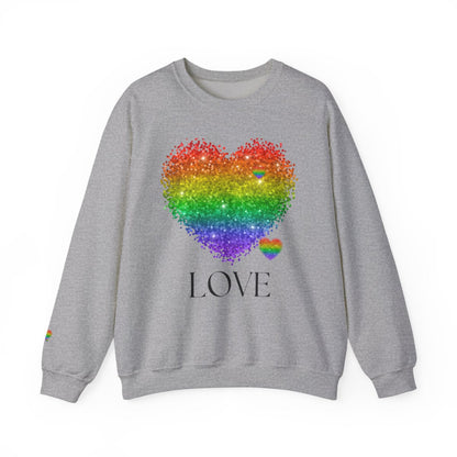 Rainbow Love Unisex Heavy Blend™ Crewneck Sweatshirt