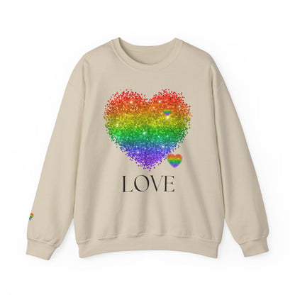 Rainbow Love Unisex Heavy Blend™ Crewneck Sweatshirt