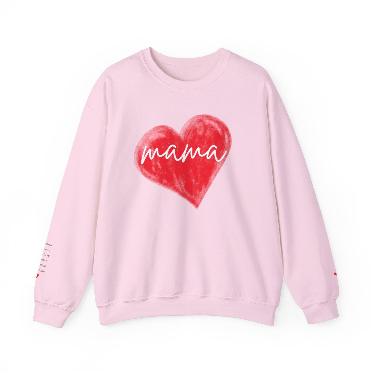 💖 Personalized Mama Heart Sweatshirt