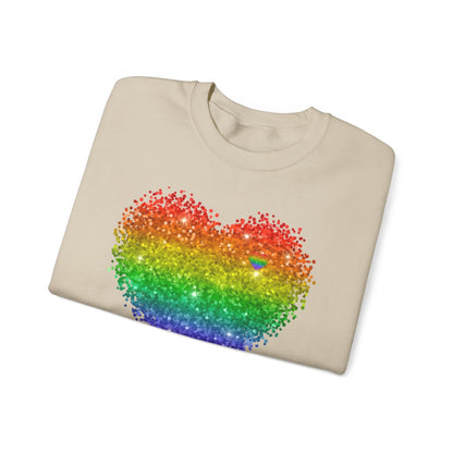 Rainbow Love Unisex Heavy Blend™ Crewneck Sweatshirt